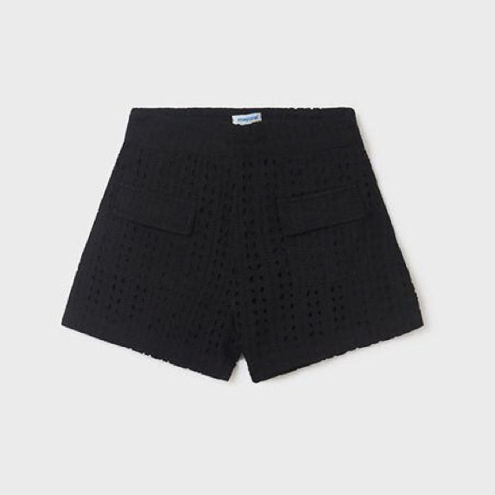 Size 16 Girls Mayoral Textured Black Kids' Shorts